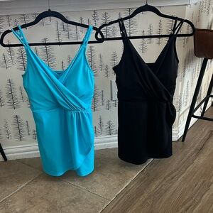 Blue and Black Swim Dresses